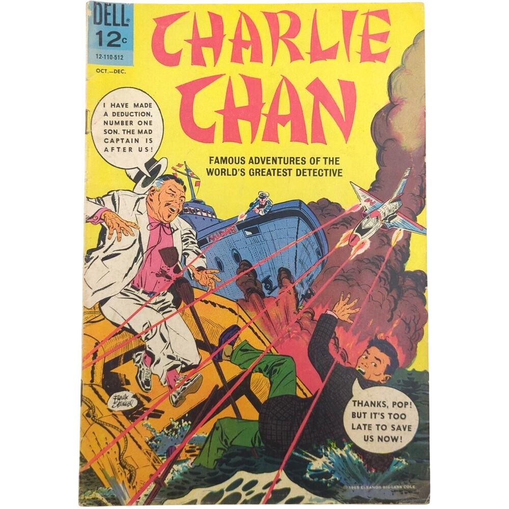 Charlie Chan #1 Dell Comics Famous Adventures 1965 Silver Age Mid to High Grade